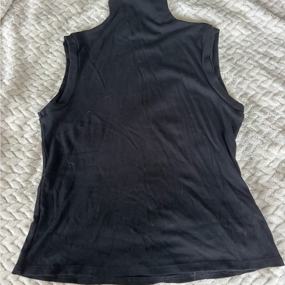 Black Sleeveless Mockneck Top (FREE with purchase of another item)